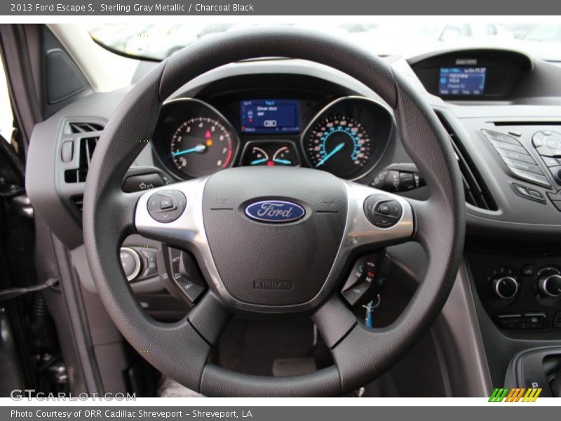 Sterling Gray Metallic / Charcoal Black 2013 Ford Escape S