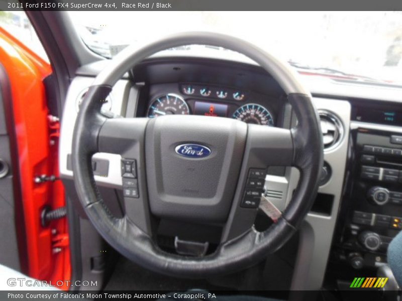 Race Red / Black 2011 Ford F150 FX4 SuperCrew 4x4