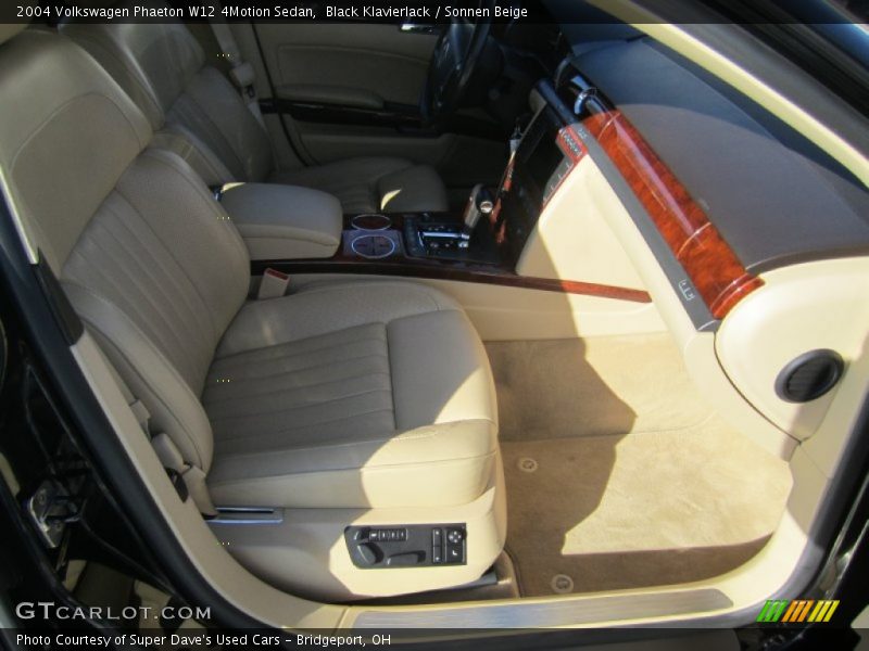 Black Klavierlack / Sonnen Beige 2004 Volkswagen Phaeton W12 4Motion Sedan