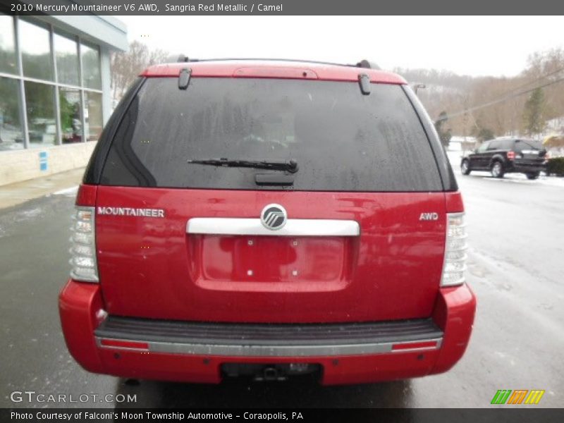 Sangria Red Metallic / Camel 2010 Mercury Mountaineer V6 AWD