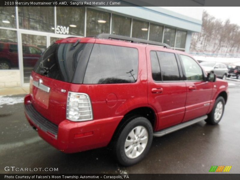 Sangria Red Metallic / Camel 2010 Mercury Mountaineer V6 AWD