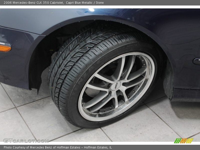 Capri Blue Metallic / Stone 2006 Mercedes-Benz CLK 350 Cabriolet