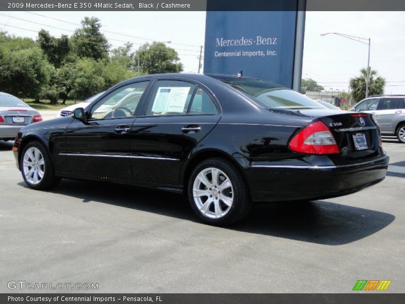 Black / Cashmere 2009 Mercedes-Benz E 350 4Matic Sedan