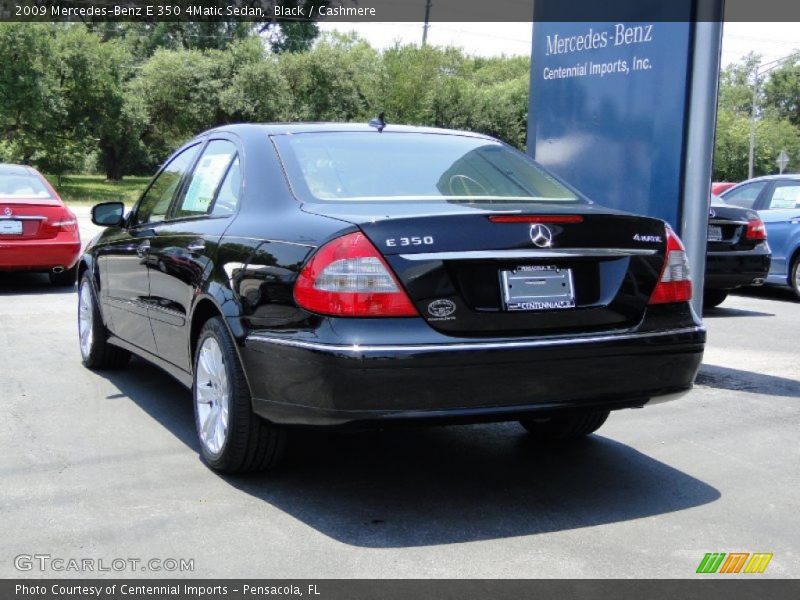 Black / Cashmere 2009 Mercedes-Benz E 350 4Matic Sedan