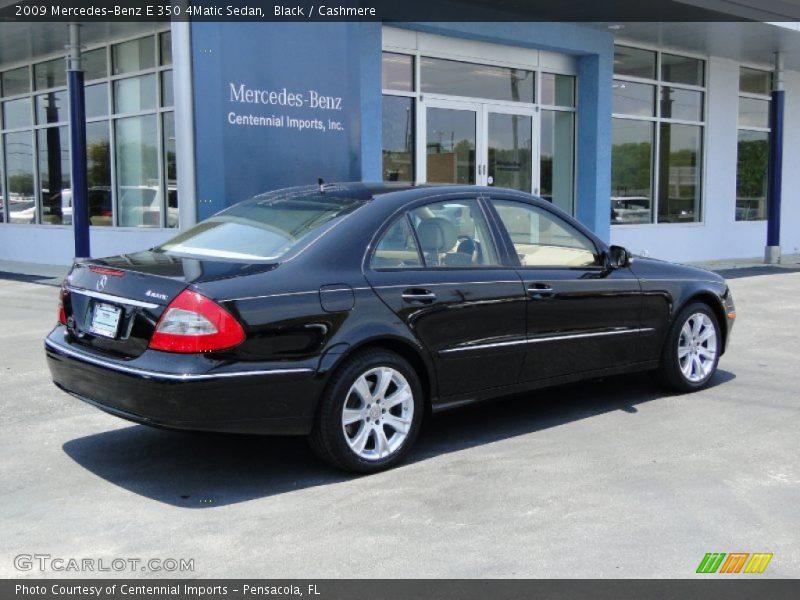Black / Cashmere 2009 Mercedes-Benz E 350 4Matic Sedan
