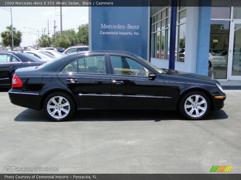 Black / Cashmere 2009 Mercedes-Benz E 350 4Matic Sedan