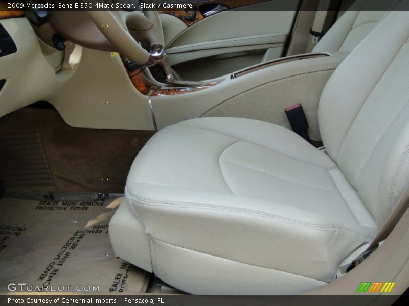 Black / Cashmere 2009 Mercedes-Benz E 350 4Matic Sedan