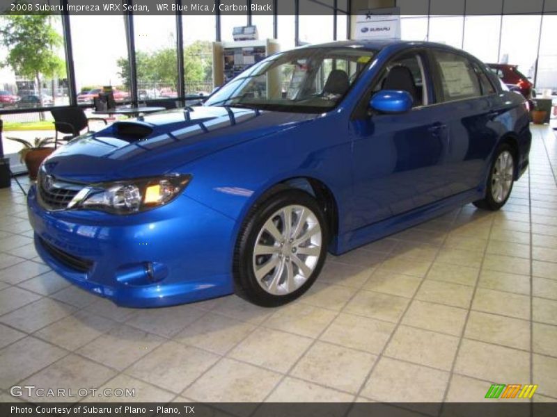 WR Blue Mica / Carbon Black 2008 Subaru Impreza WRX Sedan