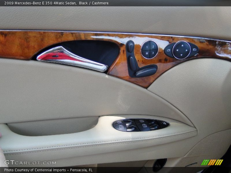 Black / Cashmere 2009 Mercedes-Benz E 350 4Matic Sedan