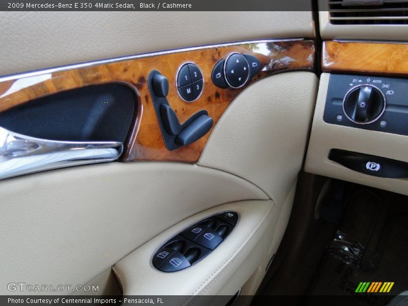 Black / Cashmere 2009 Mercedes-Benz E 350 4Matic Sedan