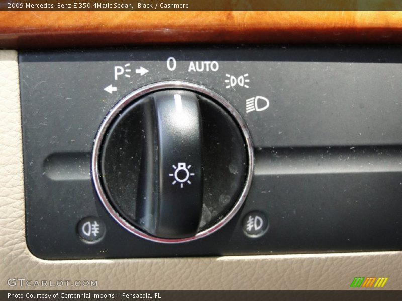 Black / Cashmere 2009 Mercedes-Benz E 350 4Matic Sedan