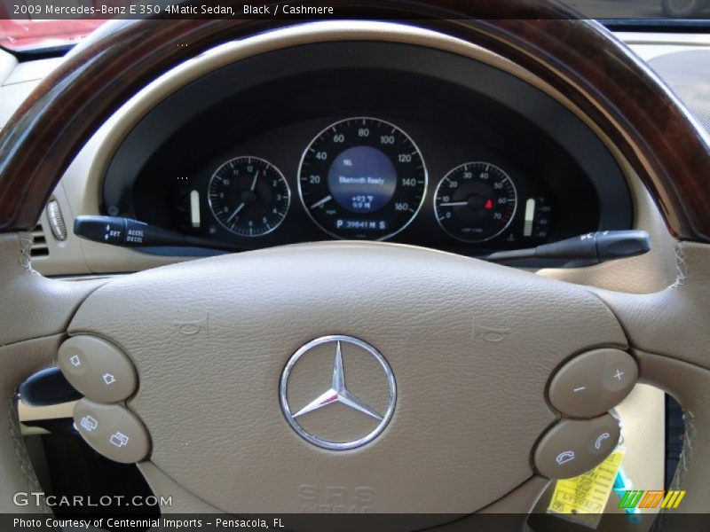 Black / Cashmere 2009 Mercedes-Benz E 350 4Matic Sedan