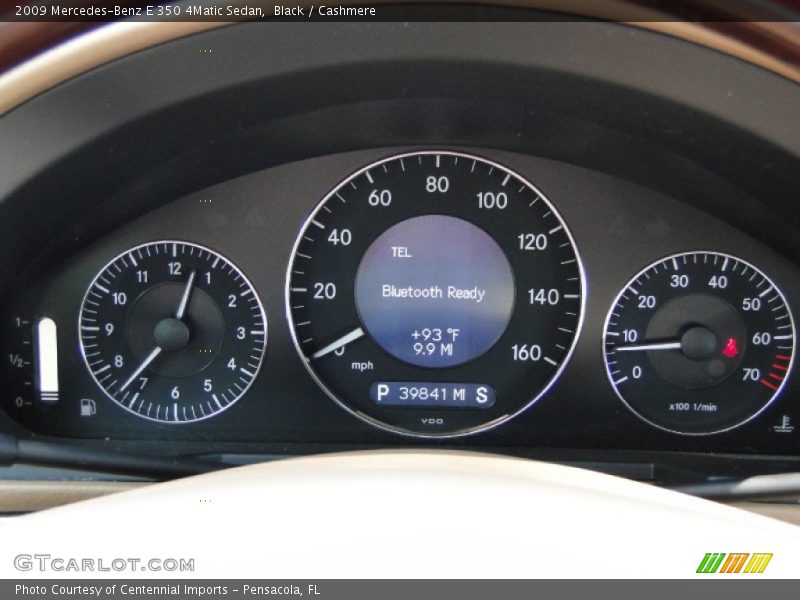 Black / Cashmere 2009 Mercedes-Benz E 350 4Matic Sedan