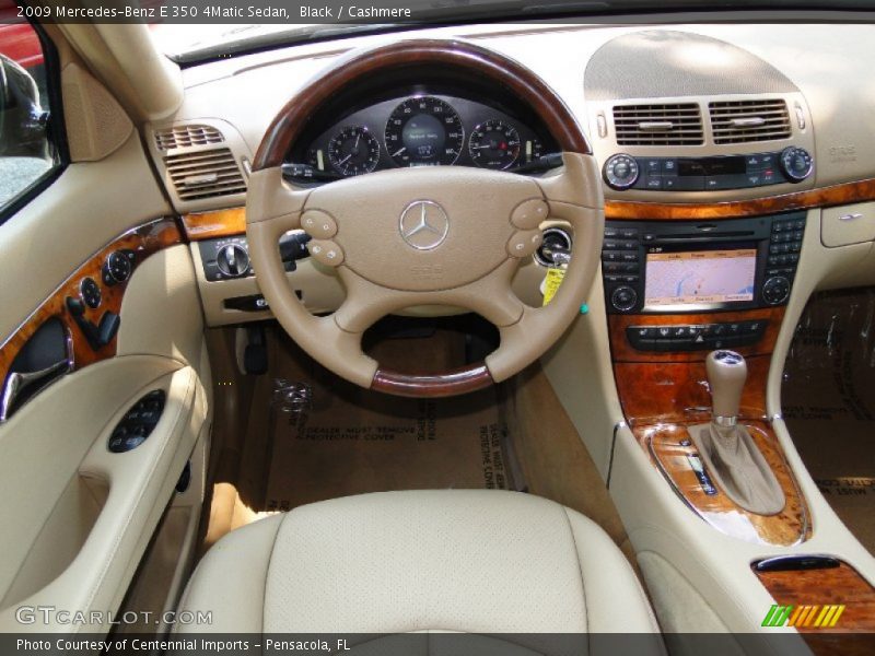 Black / Cashmere 2009 Mercedes-Benz E 350 4Matic Sedan
