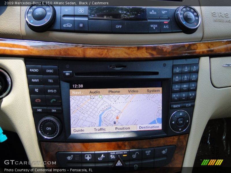 Black / Cashmere 2009 Mercedes-Benz E 350 4Matic Sedan