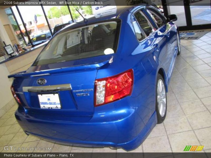 WR Blue Mica / Carbon Black 2008 Subaru Impreza WRX Sedan