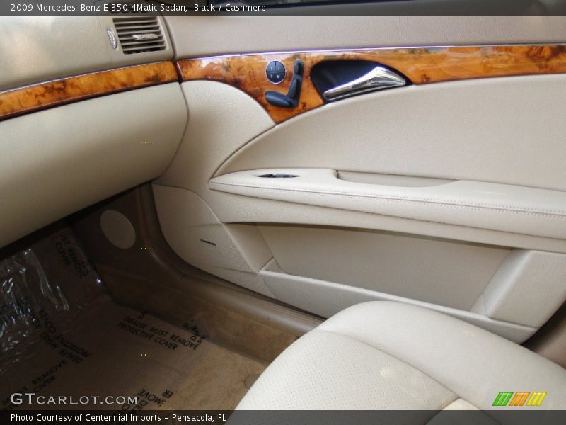 Black / Cashmere 2009 Mercedes-Benz E 350 4Matic Sedan