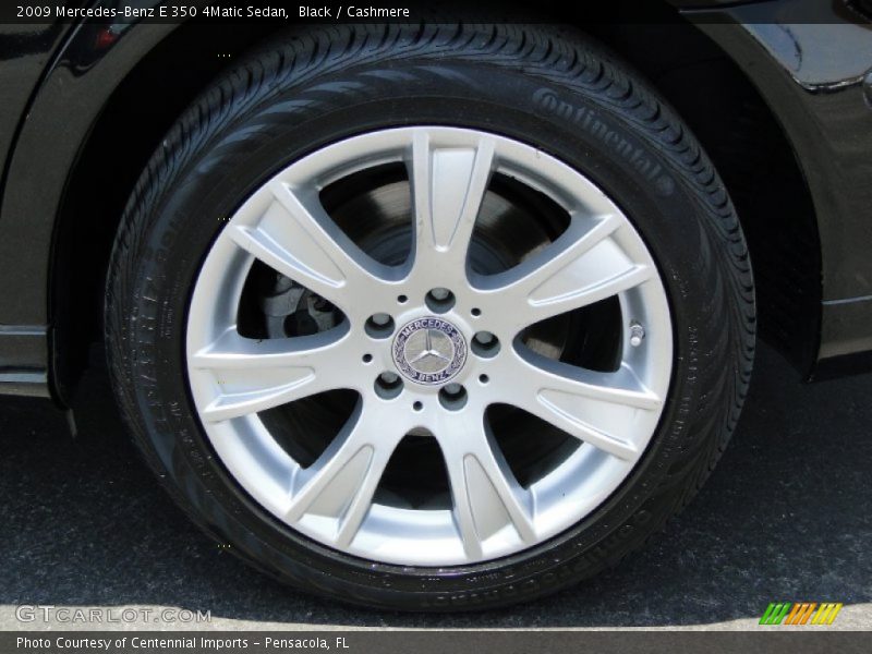 Black / Cashmere 2009 Mercedes-Benz E 350 4Matic Sedan