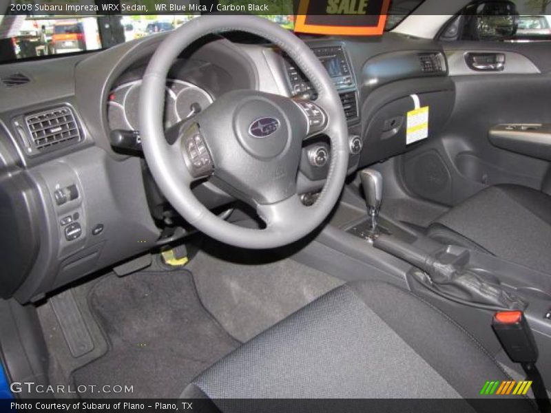 WR Blue Mica / Carbon Black 2008 Subaru Impreza WRX Sedan