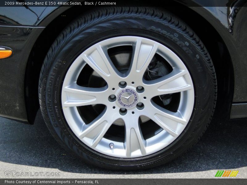 Black / Cashmere 2009 Mercedes-Benz E 350 4Matic Sedan