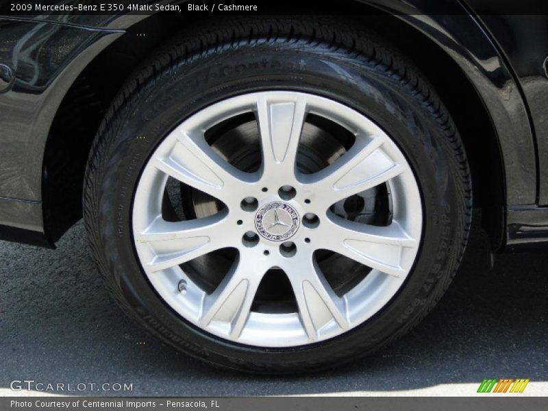 Black / Cashmere 2009 Mercedes-Benz E 350 4Matic Sedan