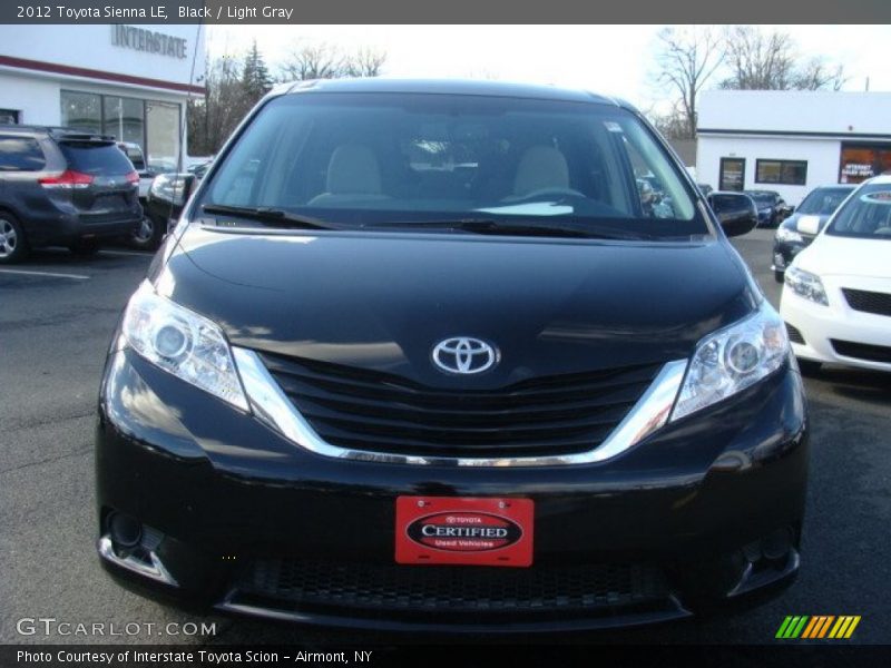 Black / Light Gray 2012 Toyota Sienna LE