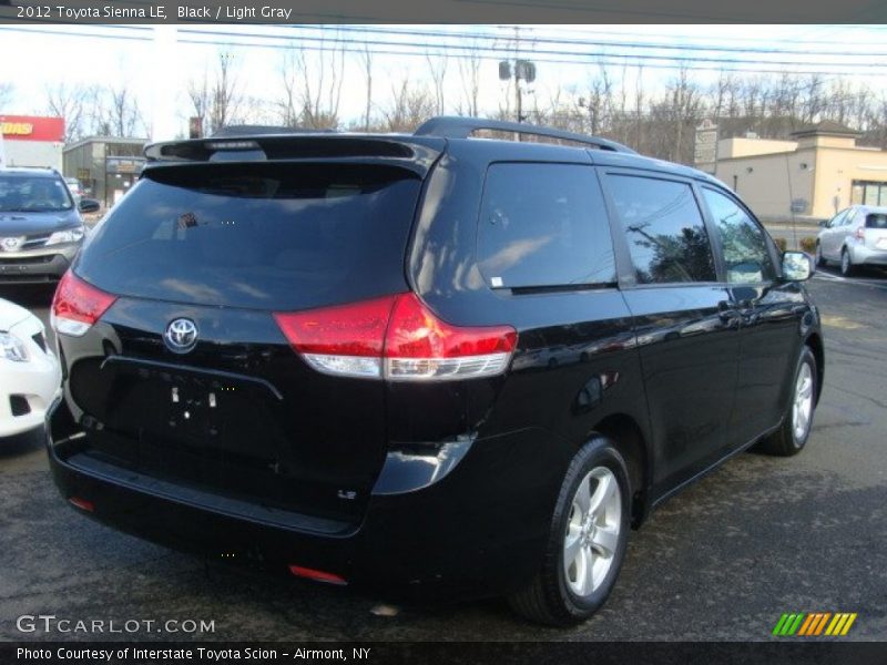 Black / Light Gray 2012 Toyota Sienna LE