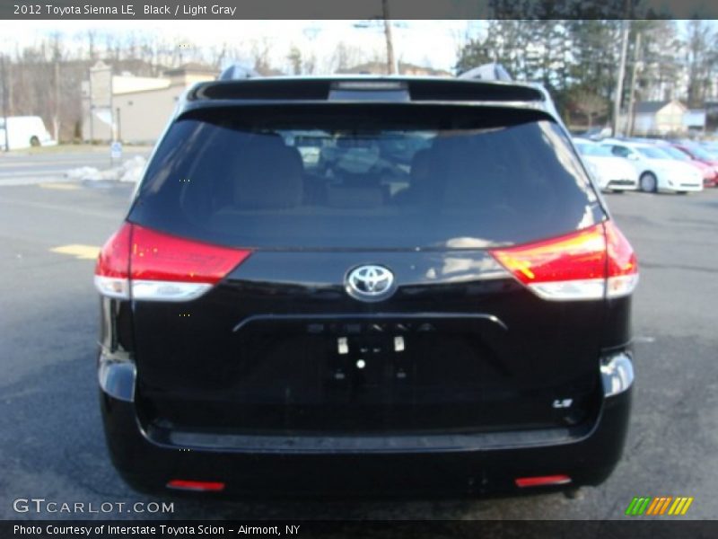 Black / Light Gray 2012 Toyota Sienna LE
