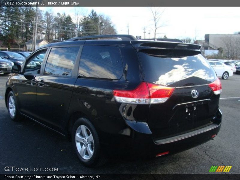 Black / Light Gray 2012 Toyota Sienna LE