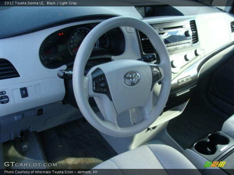 Black / Light Gray 2012 Toyota Sienna LE