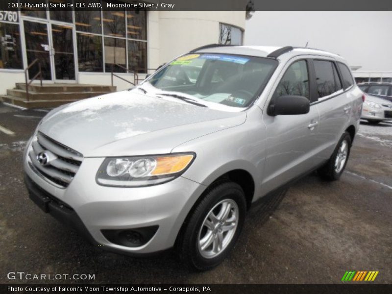 Moonstone Silver / Gray 2012 Hyundai Santa Fe GLS AWD
