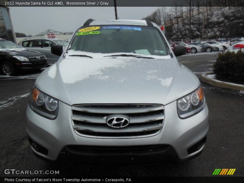 Moonstone Silver / Gray 2012 Hyundai Santa Fe GLS AWD