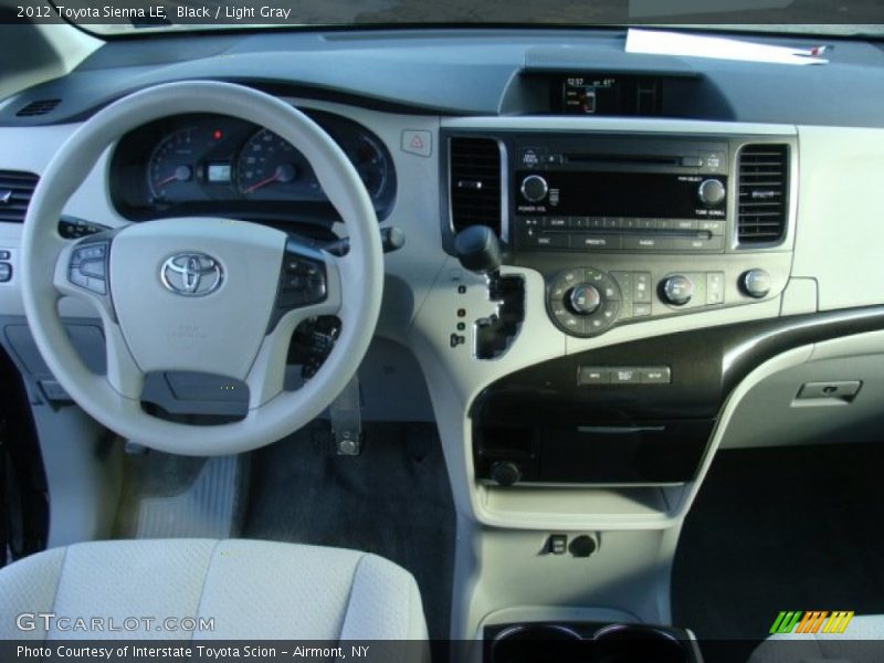 Black / Light Gray 2012 Toyota Sienna LE