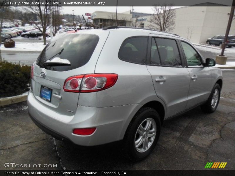 Moonstone Silver / Gray 2012 Hyundai Santa Fe GLS AWD
