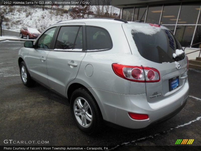 Moonstone Silver / Gray 2012 Hyundai Santa Fe GLS AWD