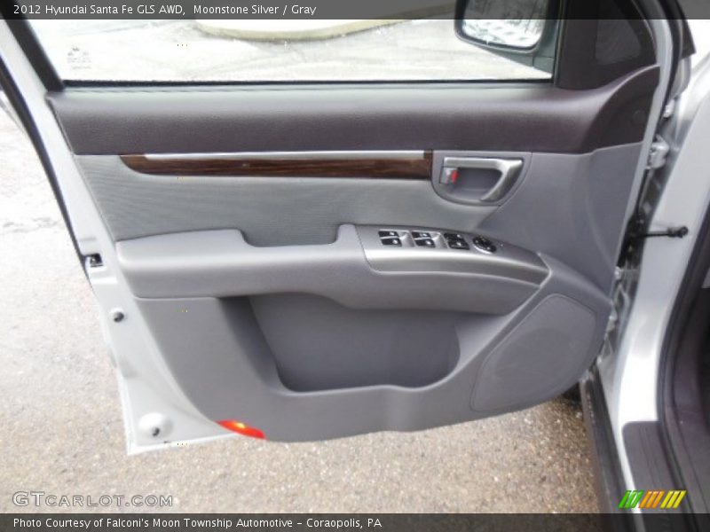 Moonstone Silver / Gray 2012 Hyundai Santa Fe GLS AWD