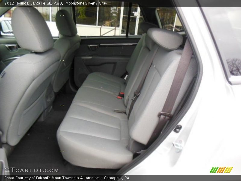 Moonstone Silver / Gray 2012 Hyundai Santa Fe GLS AWD