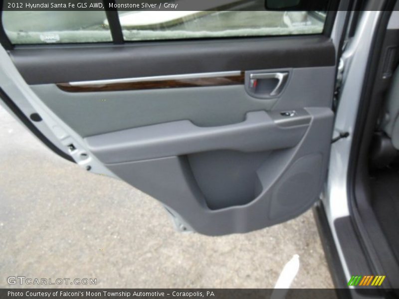 Moonstone Silver / Gray 2012 Hyundai Santa Fe GLS AWD