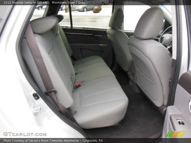 Moonstone Silver / Gray 2012 Hyundai Santa Fe GLS AWD
