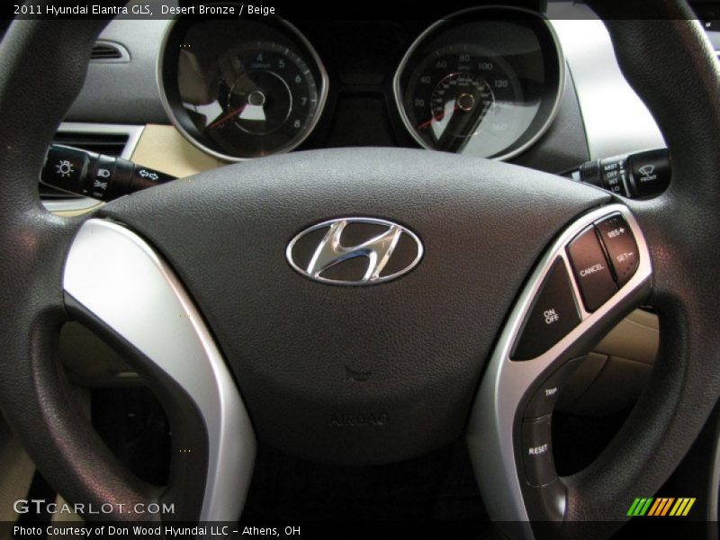 Desert Bronze / Beige 2011 Hyundai Elantra GLS