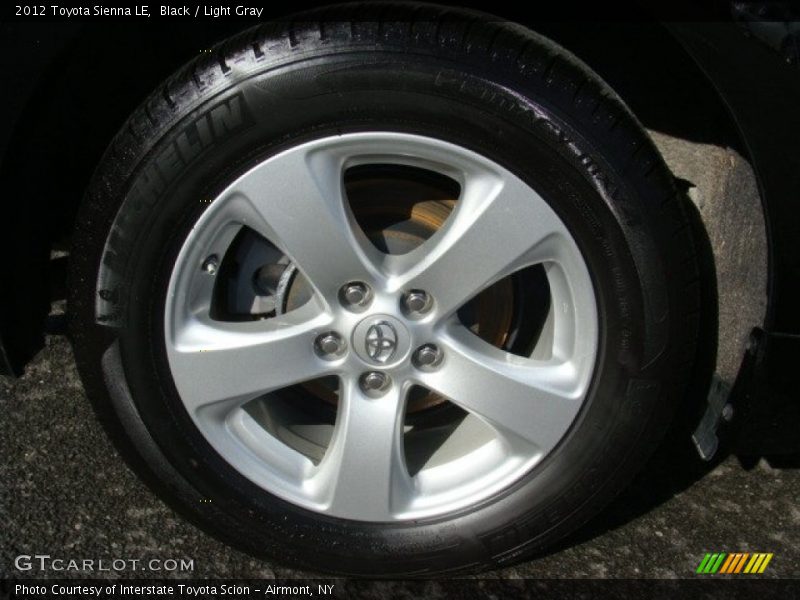 Black / Light Gray 2012 Toyota Sienna LE