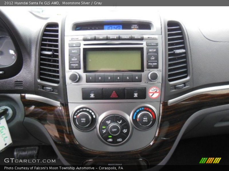 Moonstone Silver / Gray 2012 Hyundai Santa Fe GLS AWD