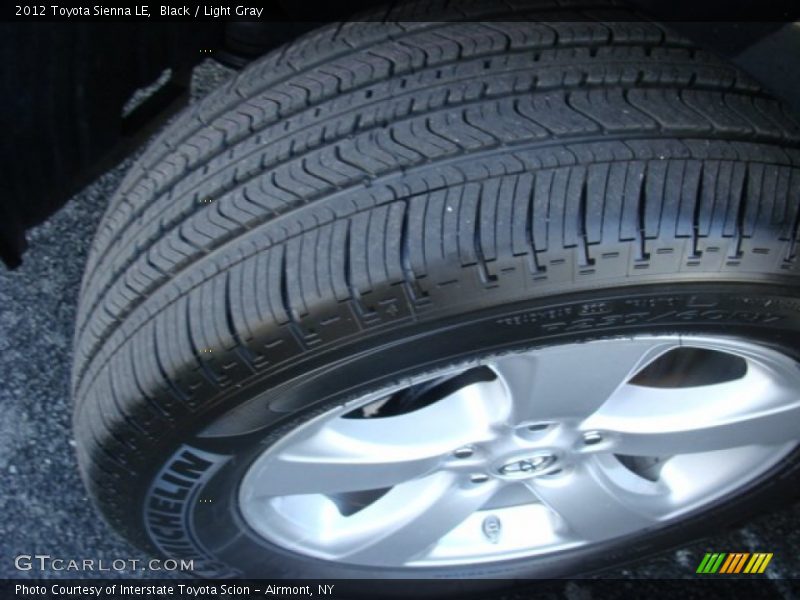 Black / Light Gray 2012 Toyota Sienna LE