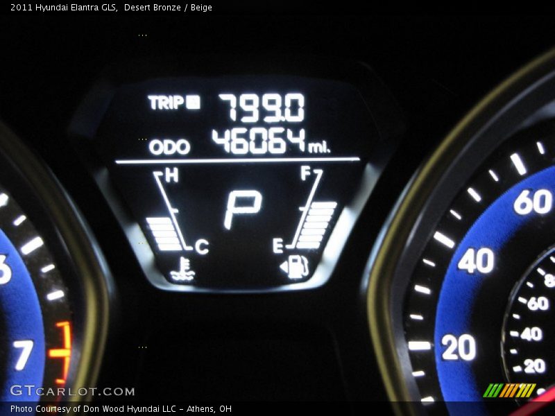 Desert Bronze / Beige 2011 Hyundai Elantra GLS