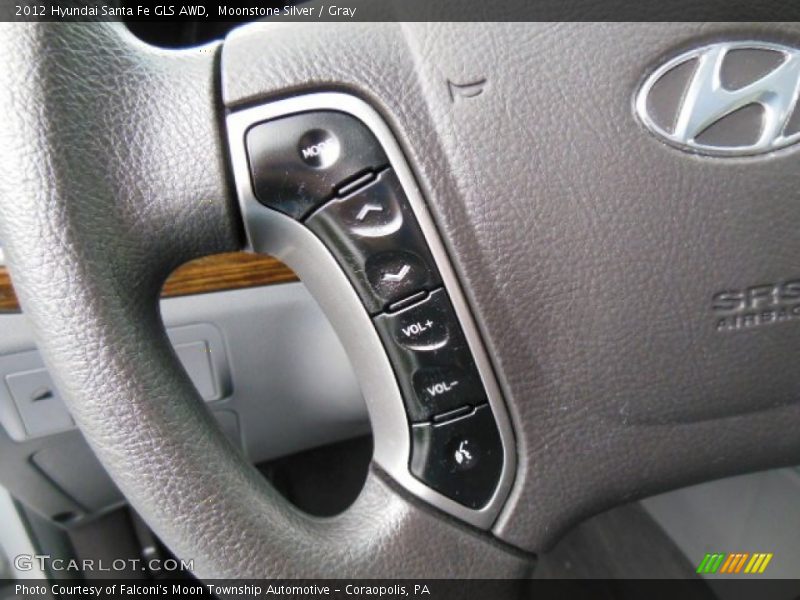 Moonstone Silver / Gray 2012 Hyundai Santa Fe GLS AWD