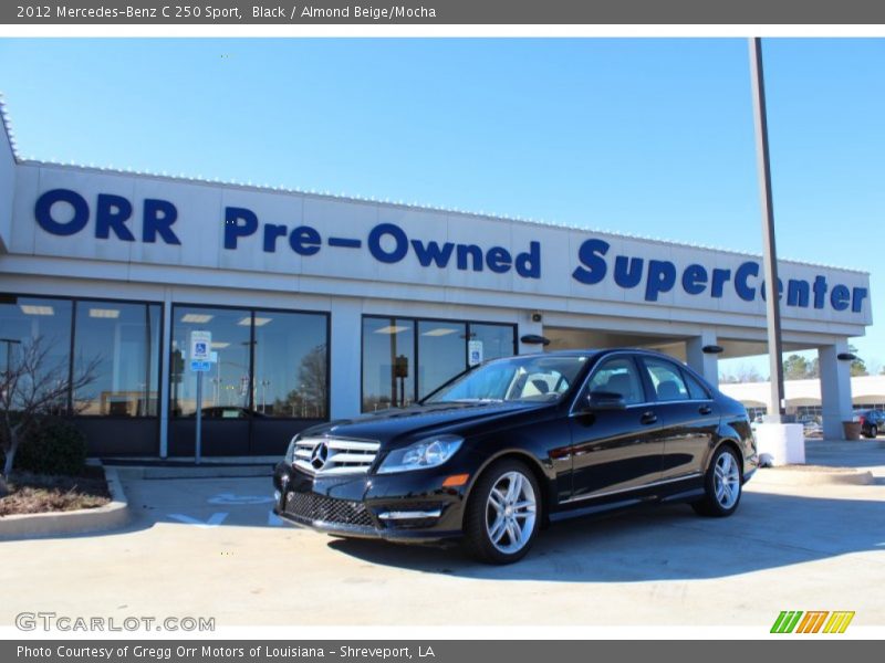 Black / Almond Beige/Mocha 2012 Mercedes-Benz C 250 Sport