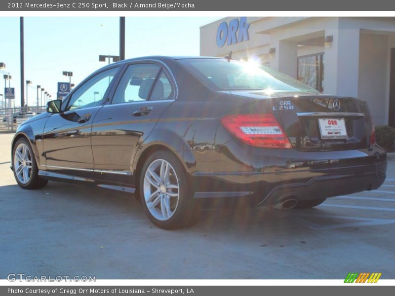 Black / Almond Beige/Mocha 2012 Mercedes-Benz C 250 Sport