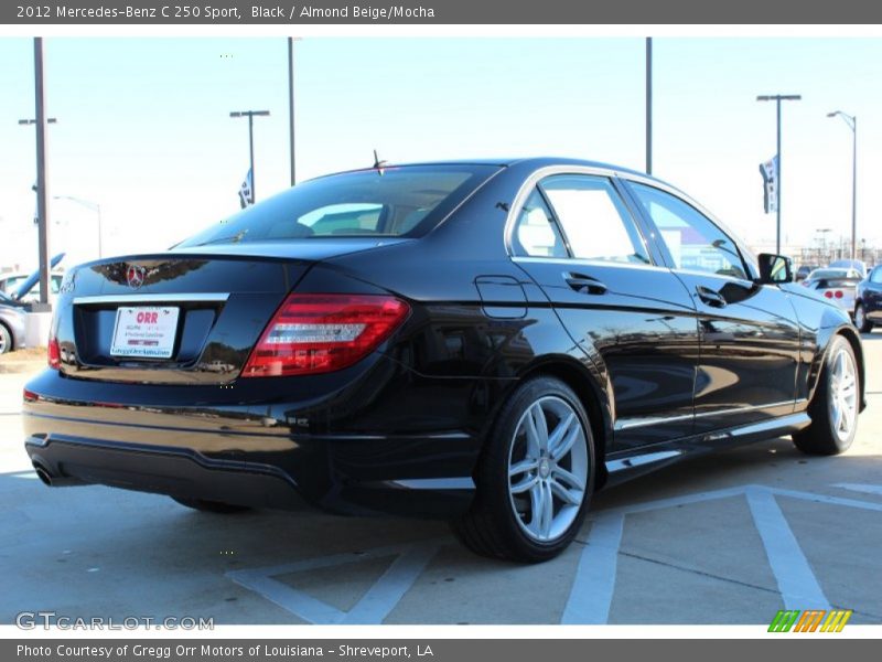 Black / Almond Beige/Mocha 2012 Mercedes-Benz C 250 Sport