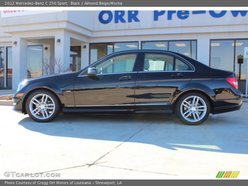 Black / Almond Beige/Mocha 2012 Mercedes-Benz C 250 Sport