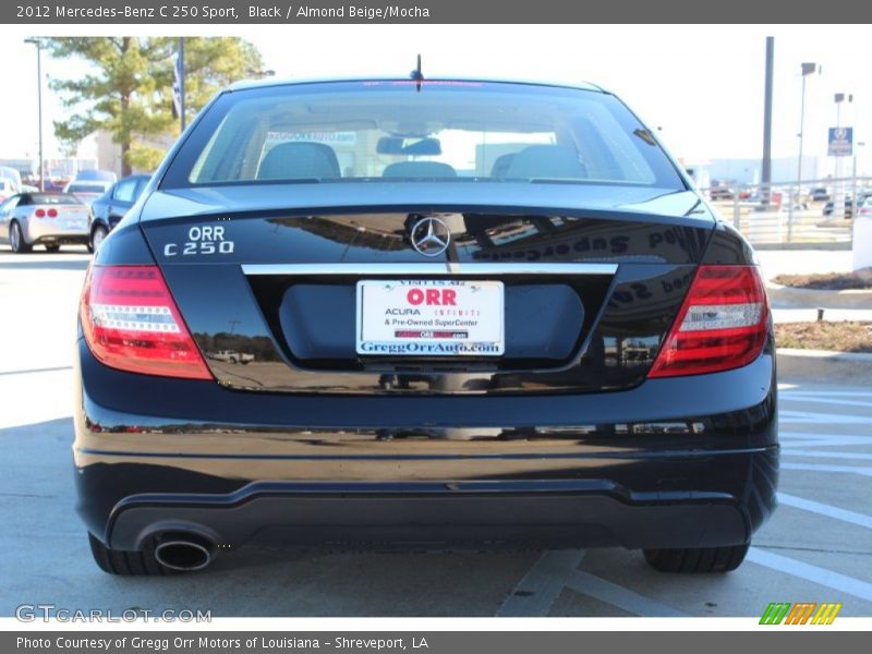 Black / Almond Beige/Mocha 2012 Mercedes-Benz C 250 Sport